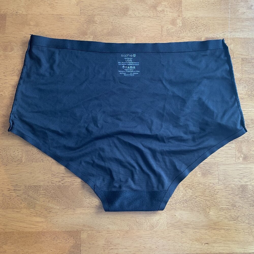 NWOT Set of 3 - Size Large sophie b. black, blush pink, and nude briefs - Picture 12 of 13